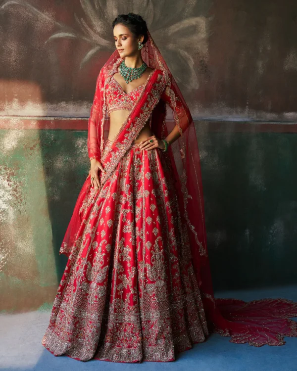 Red Bridal Lehenga