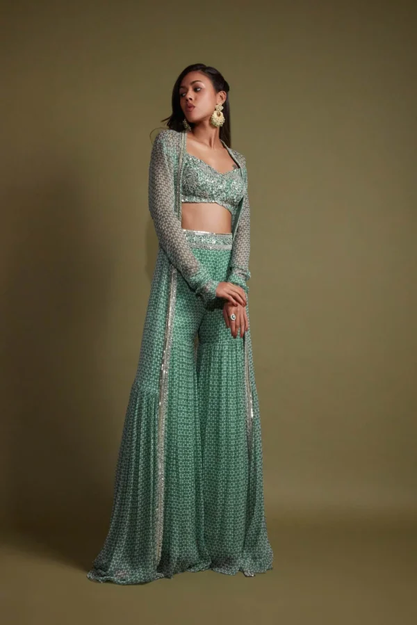 Teal Printed Co-ord Set