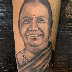 Mom face tattoo