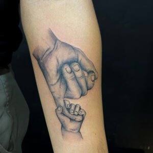 father son hand